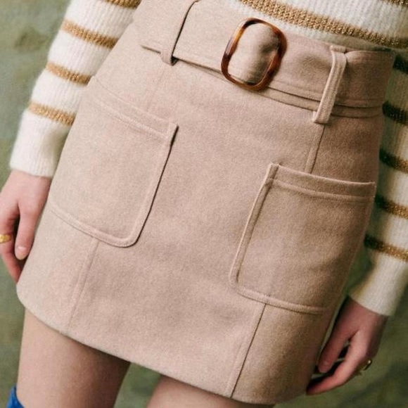 Sezane Dresses & Skirts - BNWT Sézane Ghillie skirt ecru cream size 14